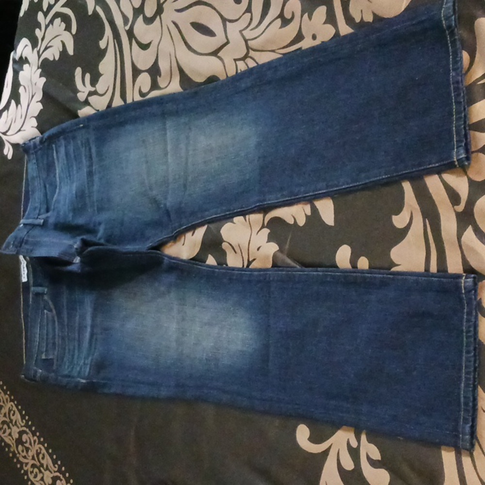 Express Dark Blue Denim Jeans with Contrast Stitching
